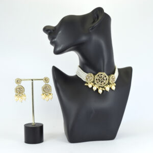 Heritage Pearl Dangle Choker and Earring Set