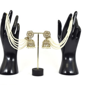 Oversized Bridal Jhumka & Maang Tikka Set